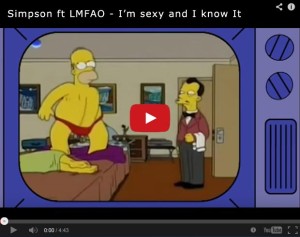 simpson ft lmfao, i'm sexy and i know it fibo